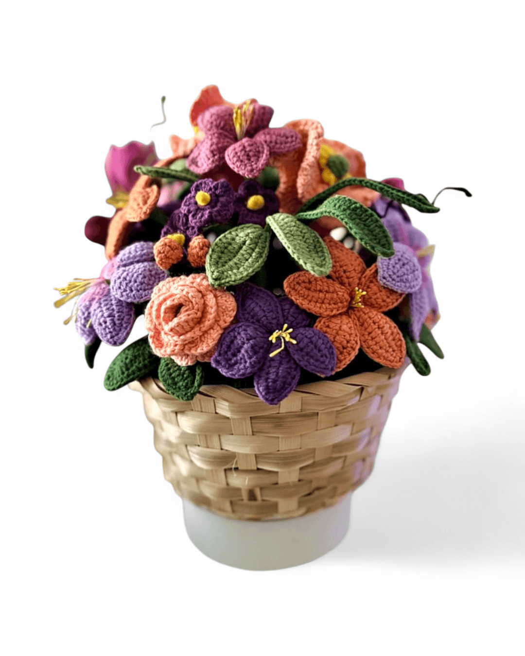 باقة ورد كروشيه من متجر شغف الفن