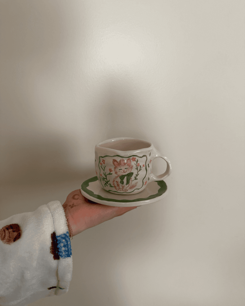 صورة كوب القطة اللطيفه - ساره بوتري