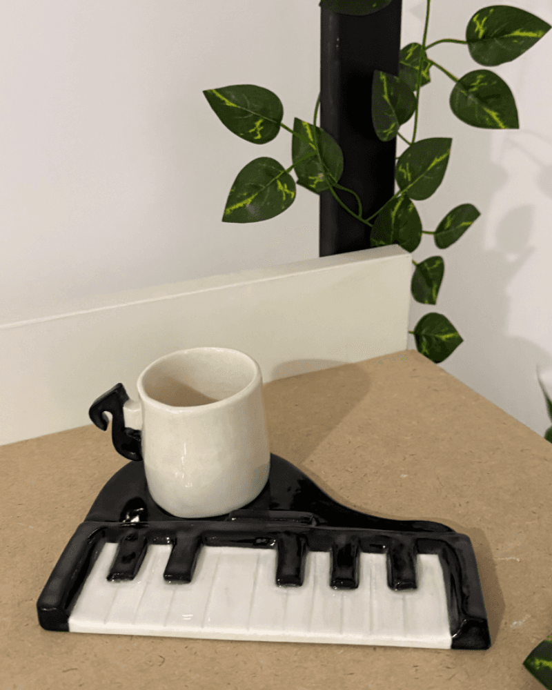 بيانو الفخار للإسبريسو من متجر اولارو للفخار